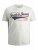 Jack & Jones JJELOGO TEE White - T-shirts - Grote Maten T-shirts Heren