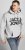 Jack & Jones CORP LOGO Large Print Hoodie Light Grey Melange - Sweaters & hoodies - Sweaters & Hoodies Grote Maten Heren