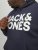 Jack & Jones CORP LOGO Large Print Hoodie Navy Blazer - Sweaters & hoodies - Sweaters & Hoodies Grote Maten Heren