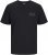 Jack & Jones CORP Logo T-Shirt Black w Small Black Print - T-shirts - Grote Maten T-shirts Heren