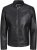Jack & Jones Rocky Urban Rider Leather Jacket Black - Jassen - Grote Maten Herenjassen