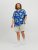 Jack & Jones JORLUKE FLORES Resort Shirt Nautical Blue - Overhemden - Overhemden Grote Maten Heren