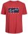 Jack & Jones JORJOSHUA T-shirt Red - T-shirts - Grote Maten T-shirts Heren
