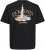 Jack & Jones Boston Photo Crew Neck T-Shirt Black - T-shirts - Grote Maten T-shirts Heren