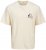 Jack & Jones Bellagio Collage Crew Neck T-Shirt Antique White - T-shirts - Grote Maten T-shirts Heren