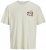 Jack & Jones Fuji Crew Neck T-Shirt Antique White - T-shirts - Grote Maten T-shirts Heren