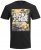 Jack & Jones JJPETE SHAPE Camo Print T-Shirt Black - T-shirts - Grote Maten T-shirts Heren
