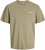 Jack & Jones Ayce Crew Neck T-Shirt Beige - T-shirts - Grote Maten T-shirts Heren