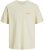 Jack & Jones Retiro Crew Neck T-Shirt Antique White - T-shirts - Grote Maten T-shirts Heren