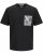  Jack & Jones Tavira Aop Pocket Crew Neck T-Shirt Black - T-shirts - Grote Maten T-shirts Heren