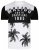 Kam Jeans 5228 Malibu T-shirt Black/White - T-shirts - Grote Maten T-shirts Heren