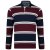 Kam Jeans 5242 Long Sleeve Polo Burgundy - Polo shirts - Grote Maten Poloshirts Heren