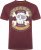 Kam Jeans 5753 Buccaneer Print T-Shirt BURGUNDY MARL - T-shirts - Grote Maten T-shirts Heren