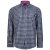 Kam Jeans 6156 Long Sleeve Check Shirt Navy - Overhemden - Overhemden Grote Maten Heren
