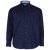 Kam Jeans 6158 Long Sleeve Dobby Embroidery Shirt Navy - Overhemden - Overhemden Grote Maten Heren