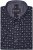 Kam Jeans 6325 Dobby Print Short Sleeve Shirt Black - Overhemden - Overhemden Grote Maten Heren