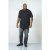 D555 Archer Collarless Shirt Black - Overhemden - Overhemden Grote Maten Heren