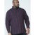 D555 Grady Long Sleeve Check Shirt - Overhemden - Overhemden Grote Maten Heren