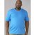 D555 Signature V-neck T-shirt Blue - T-shirts - Grote Maten T-shirts Heren