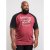 D555 Evans T-shirt Burgundy - T-shirts - Grote Maten T-shirts Heren