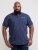 D555 Rogers Printed Polo Navy - Polo shirts - Grote Maten Poloshirts Heren
