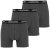 Lavecchia 1020 Boxershorts 3-pack Charcoal - Ondergoed & zwem - Grote Maten Ondergoed Heren