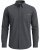 Motley Denim Lisbon Long Sleeve Shirt Charcoal - Overhemden - Overhemden Grote Maten Heren