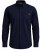 Motley Denim Lisbon Long Sleeve Shirt Navy - Overhemden - Overhemden Grote Maten Heren