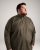 Motley Denim Lisbon Long Sleeve Shirt Dark Khaki - Overhemden - Overhemden Grote Maten Heren