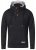 D555 Lorenzo Half zip Hoodie Black - Sweaters & hoodies - Sweaters & Hoodies Grote Maten Heren