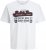 Jack & Jones Logo 2COL T-Shirt White - T-shirts - Grote Maten T-shirts Heren