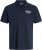 Jack & Jones Makoto Polo Short Sleeve Navy - Polo shirts - Grote Maten Poloshirts Heren