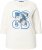 Ulla Popken Photo Graphic 3/4 Sleeve Tee Pearl White - Bedrukte T-shirts voor dames - 
