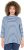 Ulla Popken Striped 3/4 Sleeve Turtleneck Tee Light Blue - Bedrukte T-shirts voor dames - 