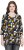 Ulla Popken Graphic Print 3/4 Sleeve Tee Black - Bedrukte T-shirts voor dames - 