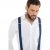 JP1880 Suspenders X-Shape Navy - Accessoires - 