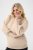 Kaffe Curve Lizzy Trui met lange mouw Beige - Truien & knitwear - 