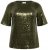 Kaffe Curve Mirana Sequin Blouse Ivy Green - Blouses - 