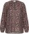 Kaffe Curve Belle Blouse Pink Black Graphic Flower - Blouses - 