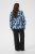 Kaffe Curve Sasja Blouse met lange mouw Blue Snake Flower - Blouses & tunieken - 