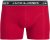 Jack & Jones Hector Solid Trunks 3-Pack Navy/Red/Grey - Boxershorts - Grote Maten Boxershorts Heren