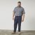 North Latitude 61155 Linnen Comfort Fit Broek Navy Blauw - Jeans & broeken - Jeans & Broeken Grote Maten Heren