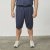 North Latitude 61154 Linnen Comfort Fit Shorts Navy Blauw - Korte broeken - Grote Maten Korte Broeken Heren