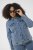Kaffe Curve Vilana Denim Jacket Washed Blue - Spijkerjassen - 