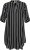 Kaffe Curve Milana Shirt Jurk Zwart / Chalk streep - Kleedjes - 