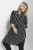 Kaffe Curve Milana Shirt Jurk Zwart / Chalk streep - Kleedjes - 