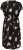 Kaffe Curve Jenna Jurk Zwart/Brown Flower print - Kleedjes - 