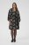 Kaffe Curve Kimmie Dress Black Chalk Embroidery - Midi jurken - 