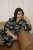 Kaffe Curve Kimmie Dress Black Chalk Embroidery - Midi jurken - 
