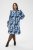 Kaffe Curve Sasja Jurk Blue Snake Flower - Kleedjes - 